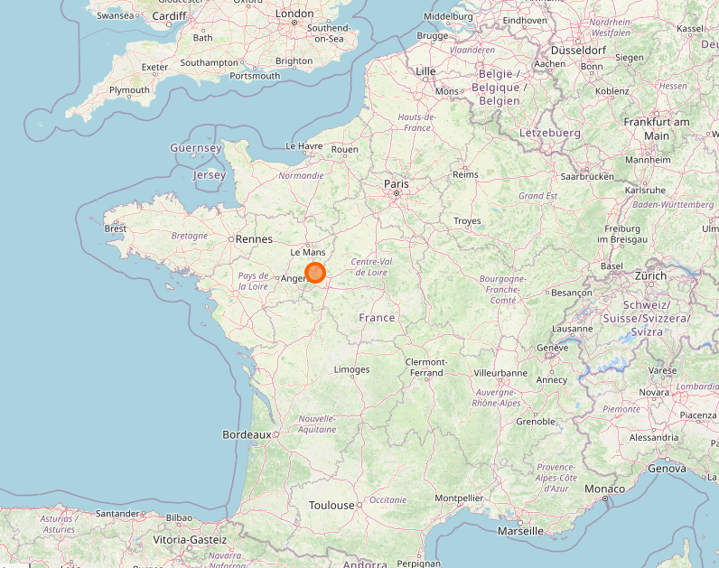 Localisation de La Roche sur la carte de France